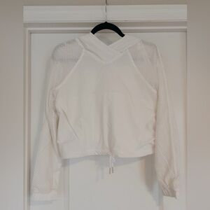 Lululemon Athletica White Mesh Hoodie